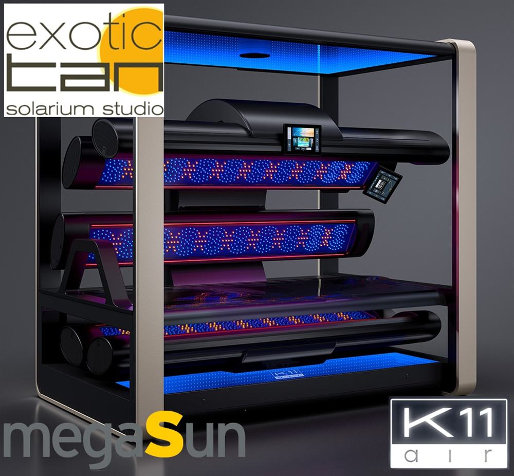 Σολάριουμ Ρέντη: η μονάδα MegaSun K11 με ενεργό αερισμό